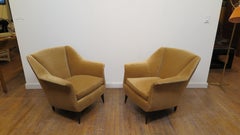 Pair of Italian Midcentury Club Chairs Carlo De Carli