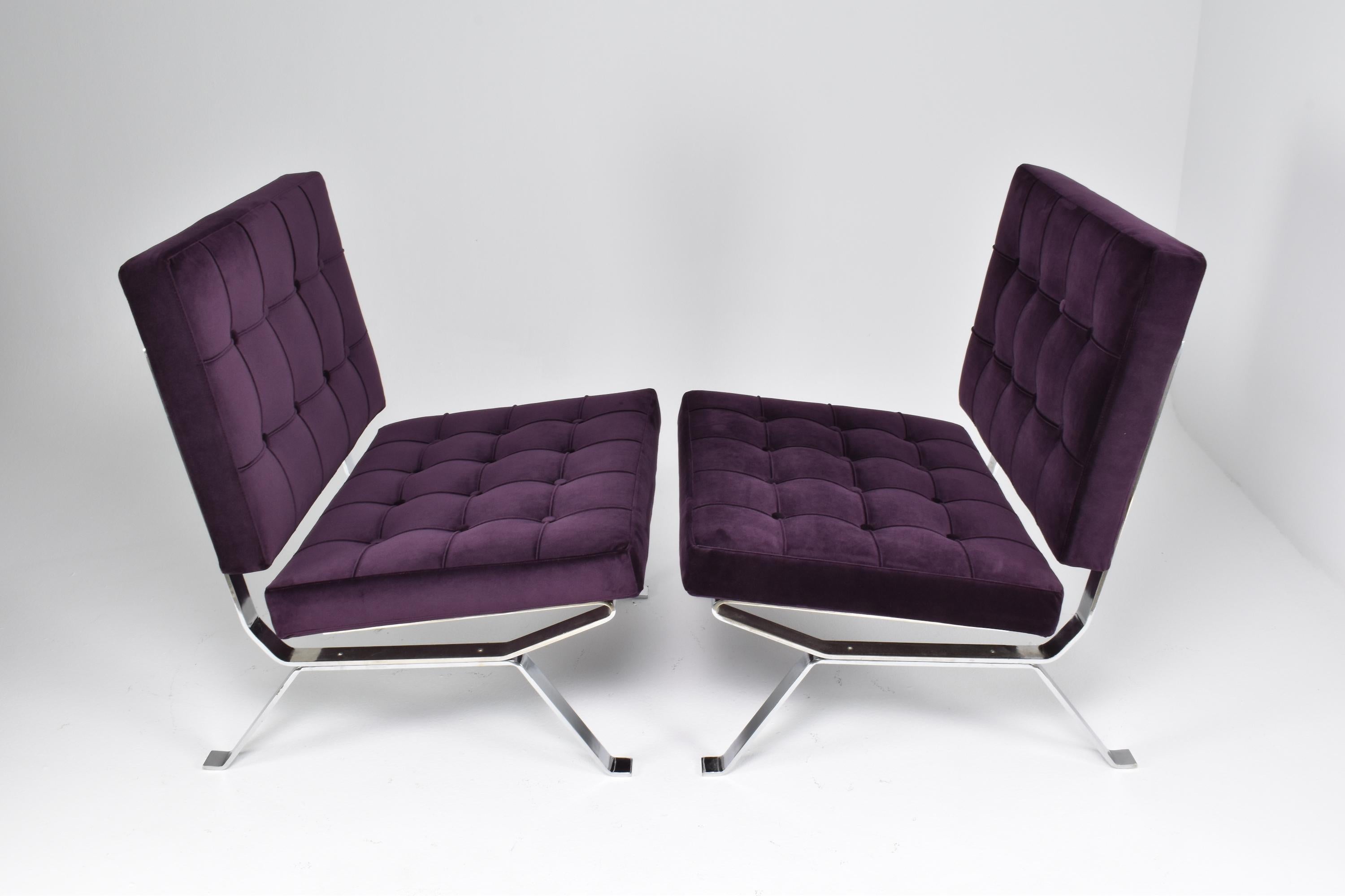 Pair of Italian Midcentury Dione Gastone Rinaldi Lounge Chairs, 1950s For Sale 4