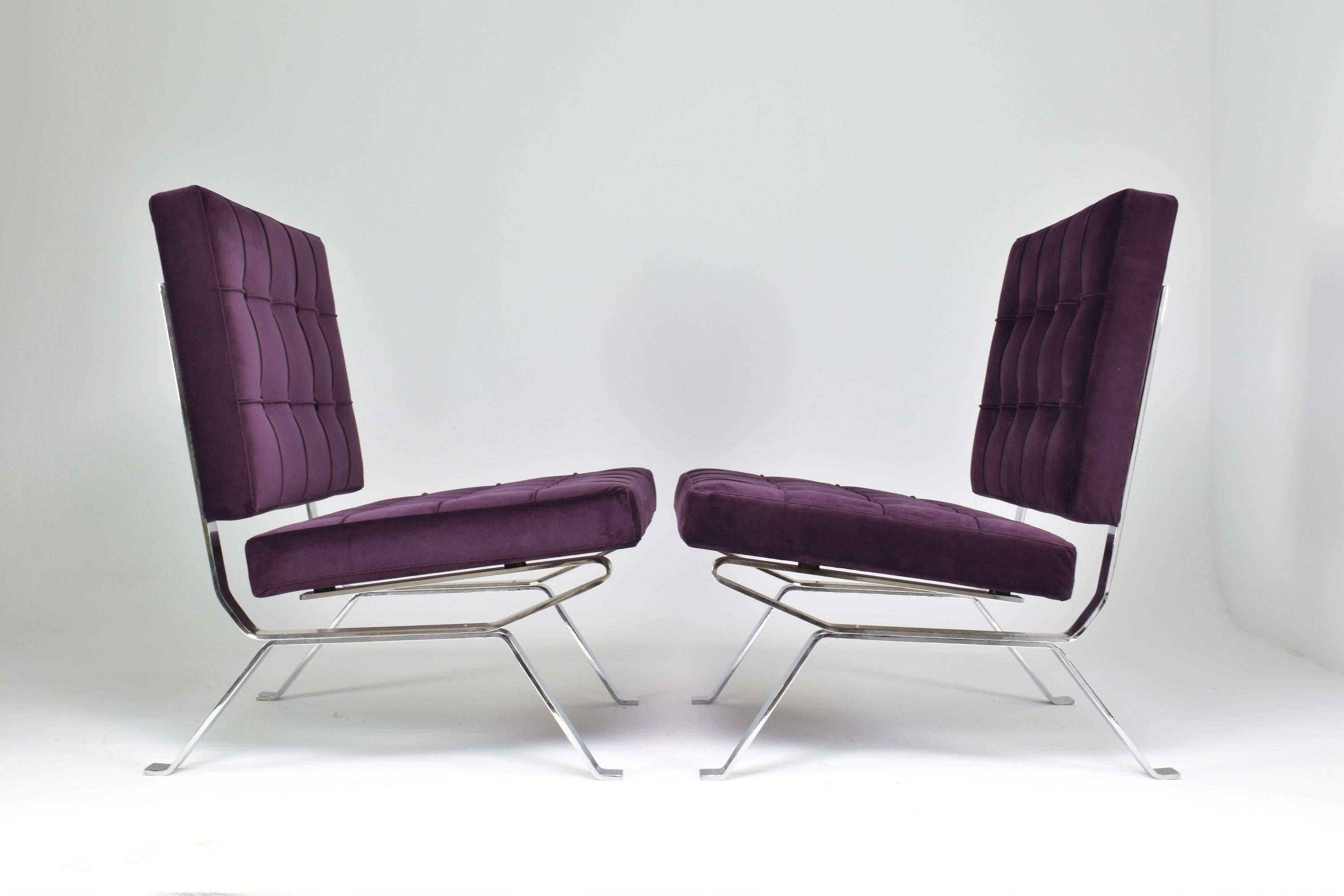 Pair of Italian Midcentury Dione Gastone Rinaldi Lounge Chairs, 1950s For Sale 5