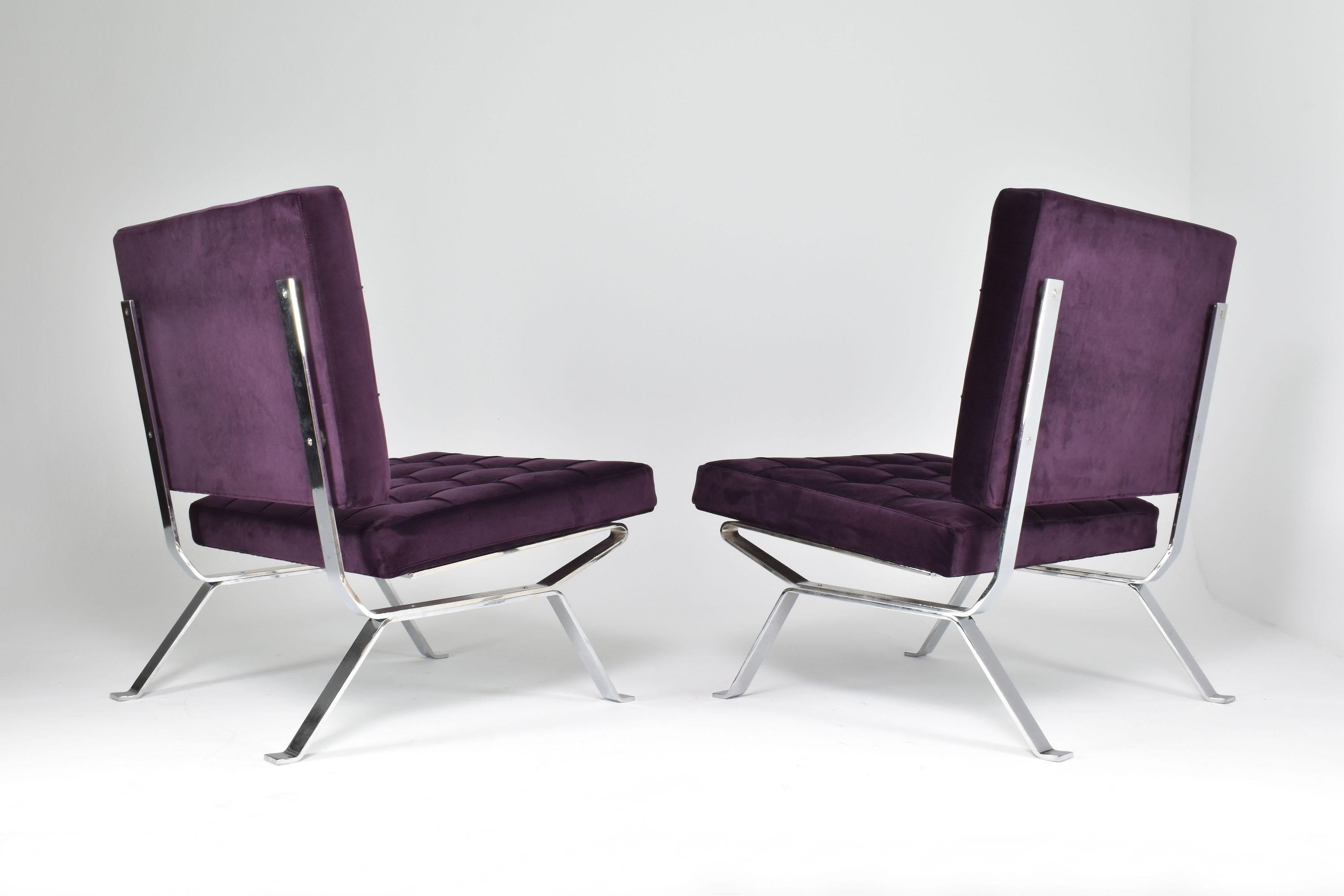 Paire de chaises longues italiennes du milieu du siècle dernier de Dion Gastone Rinaldi, années 1950 en vente 6