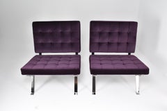 Paar italienische Dione Gastone Rinaldi-Loungesessel aus der Mitte des Jahrhunderts, 1950er Jahre