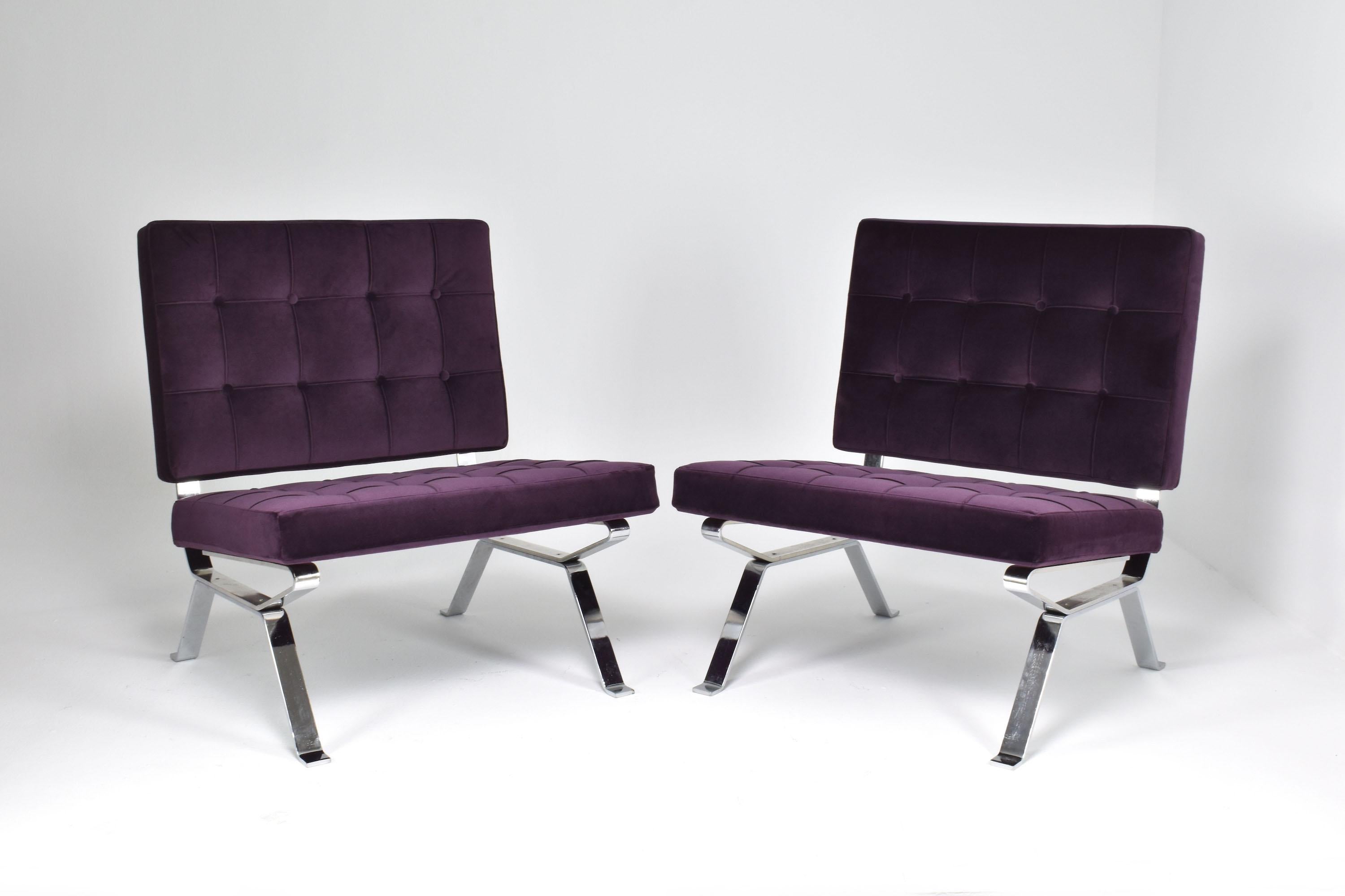 Pair of Italian Midcentury Dione Gastone Rinaldi Lounge Chairs, 1950s In Good Condition For Sale In Paris, FR