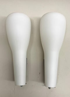 Paire d'appliques murales en verre italiennes du milieu du siècle, Max Ingrand & Fontana Arte, 1960