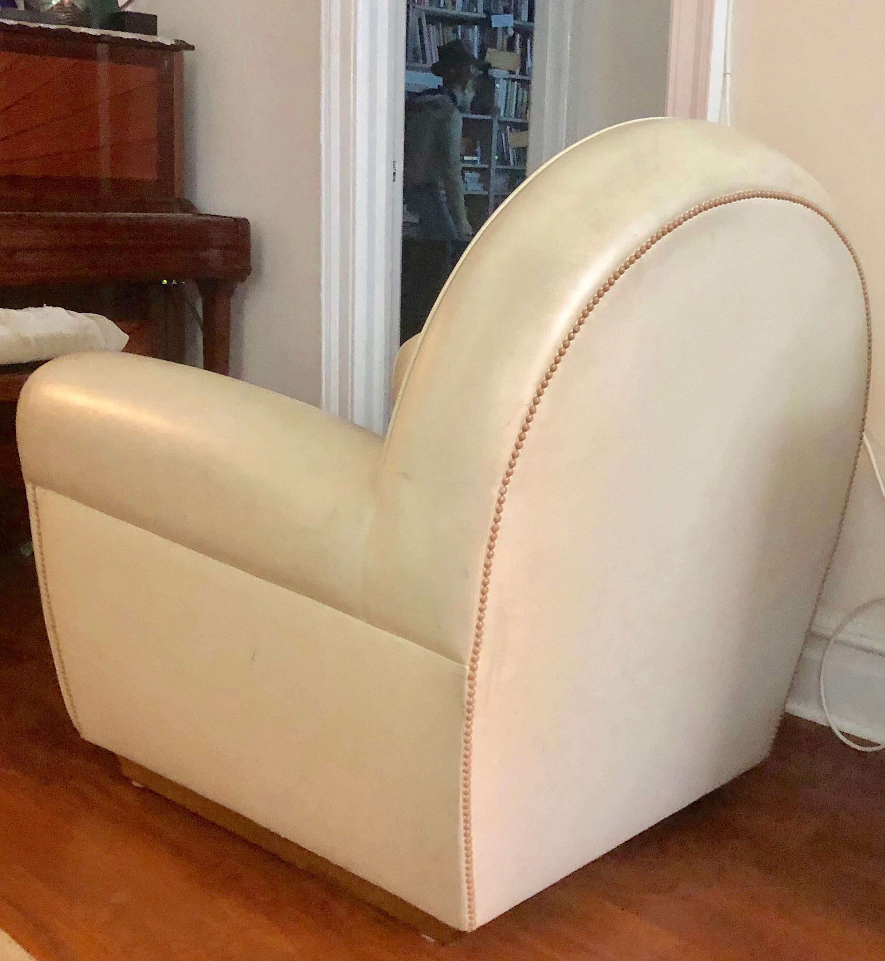 Paar italienische Ledersessel/Loungesessel aus der Mitte des Jahrhunderts, Poltrona Frau, 1970 im Zustand „Gut“ in New York, NY