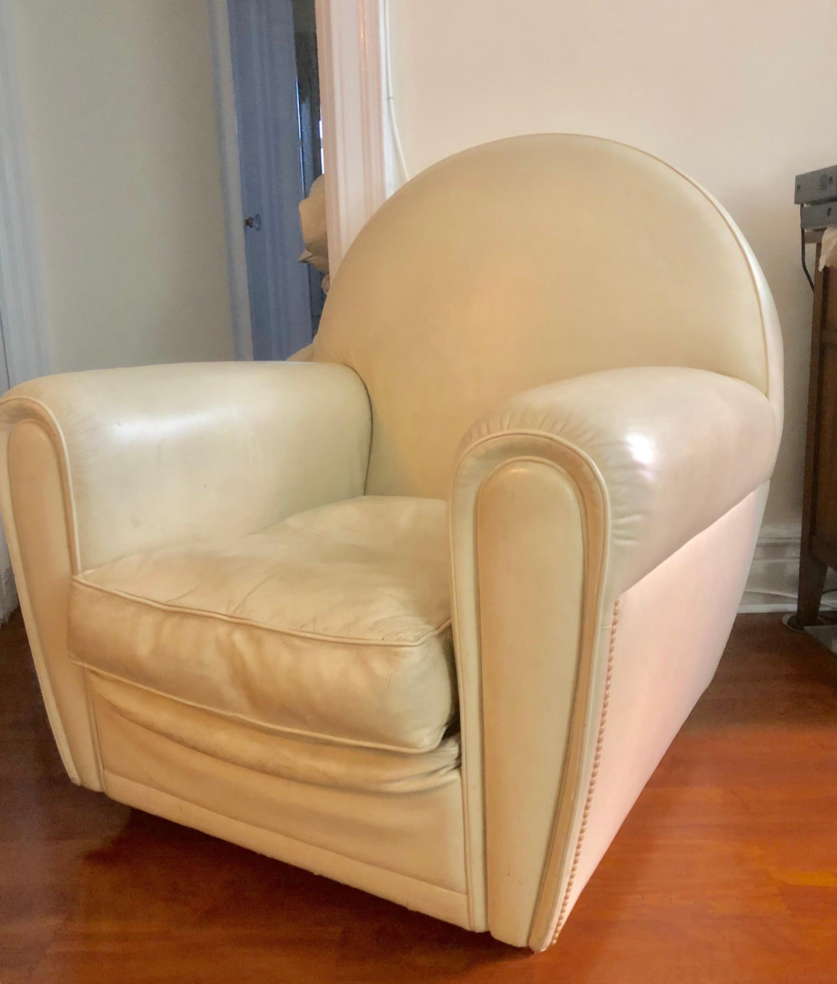 Pair of Italian Mid-Century Leather Armchairs/Lounge Chairs, Poltrona Frau, 1970 3