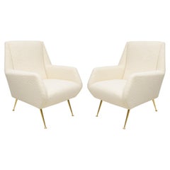 Retro Pair of  Italian Mid-Century lounge chairs 