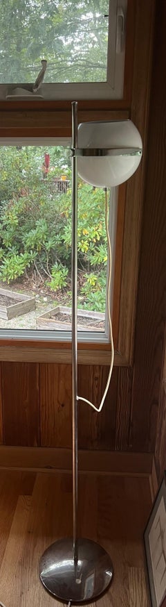 Pair of Italian Mid-Century Modern Articulating Floor Lamps by Reggiani