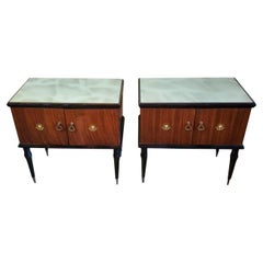 Pair of Italian Mid-Century Modern Cabinets in the Manner of Paolo Buffa