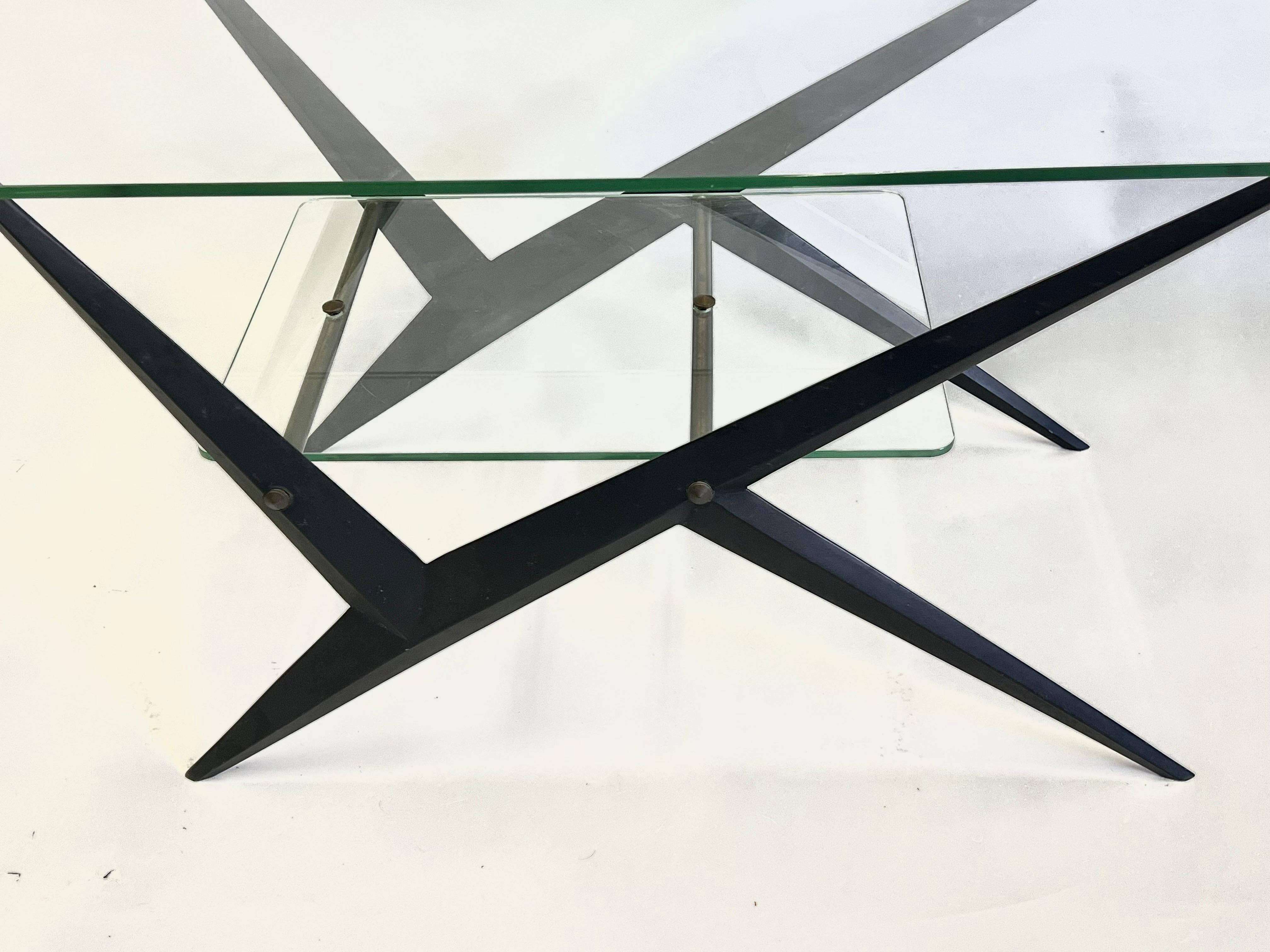 Pair Italian Mid-Century Futurist Side or End Tables, Giacomo Balla, Ico Parisi 2