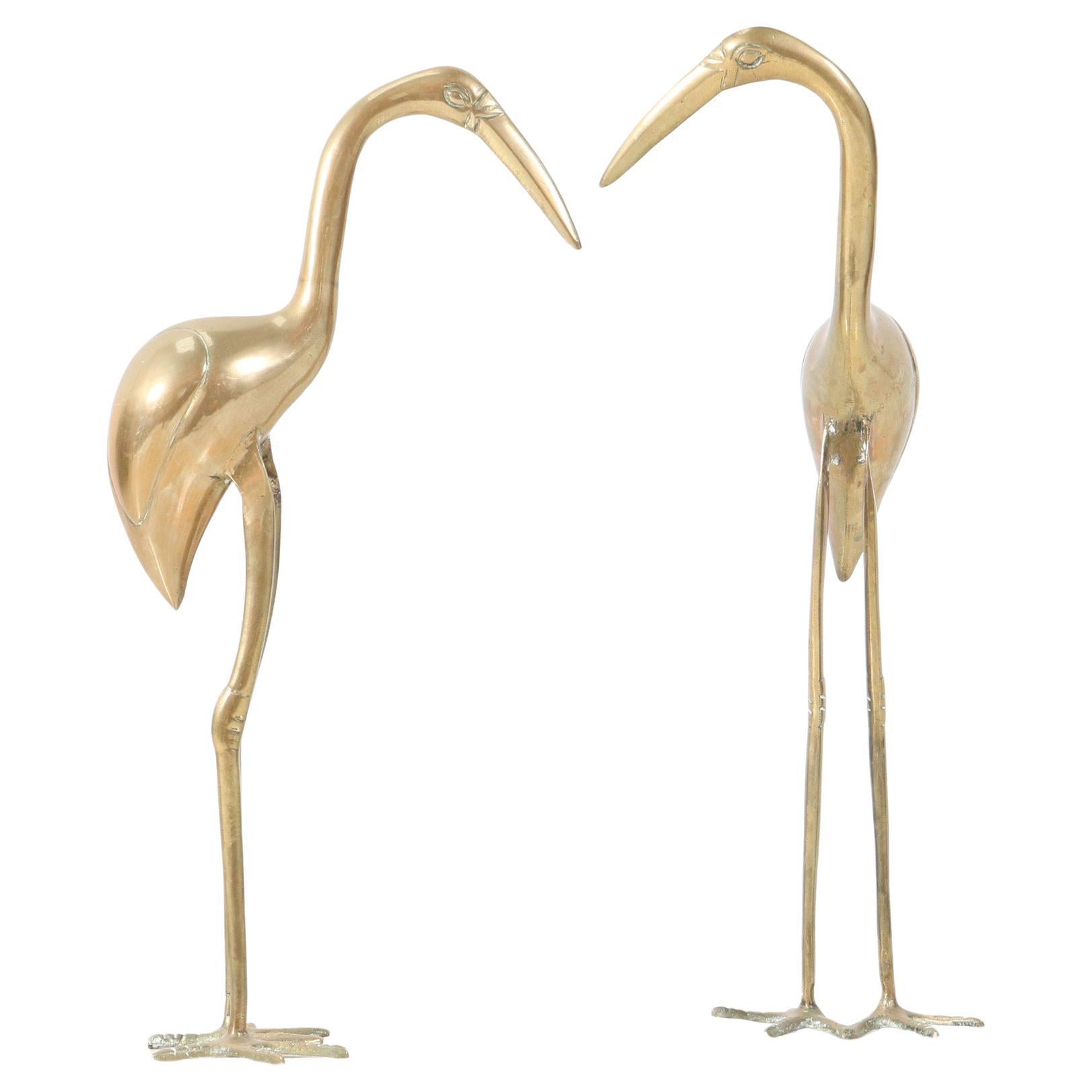 Pair of  Italian Mid-Century Modern Flamingo Sculptures, 1970s