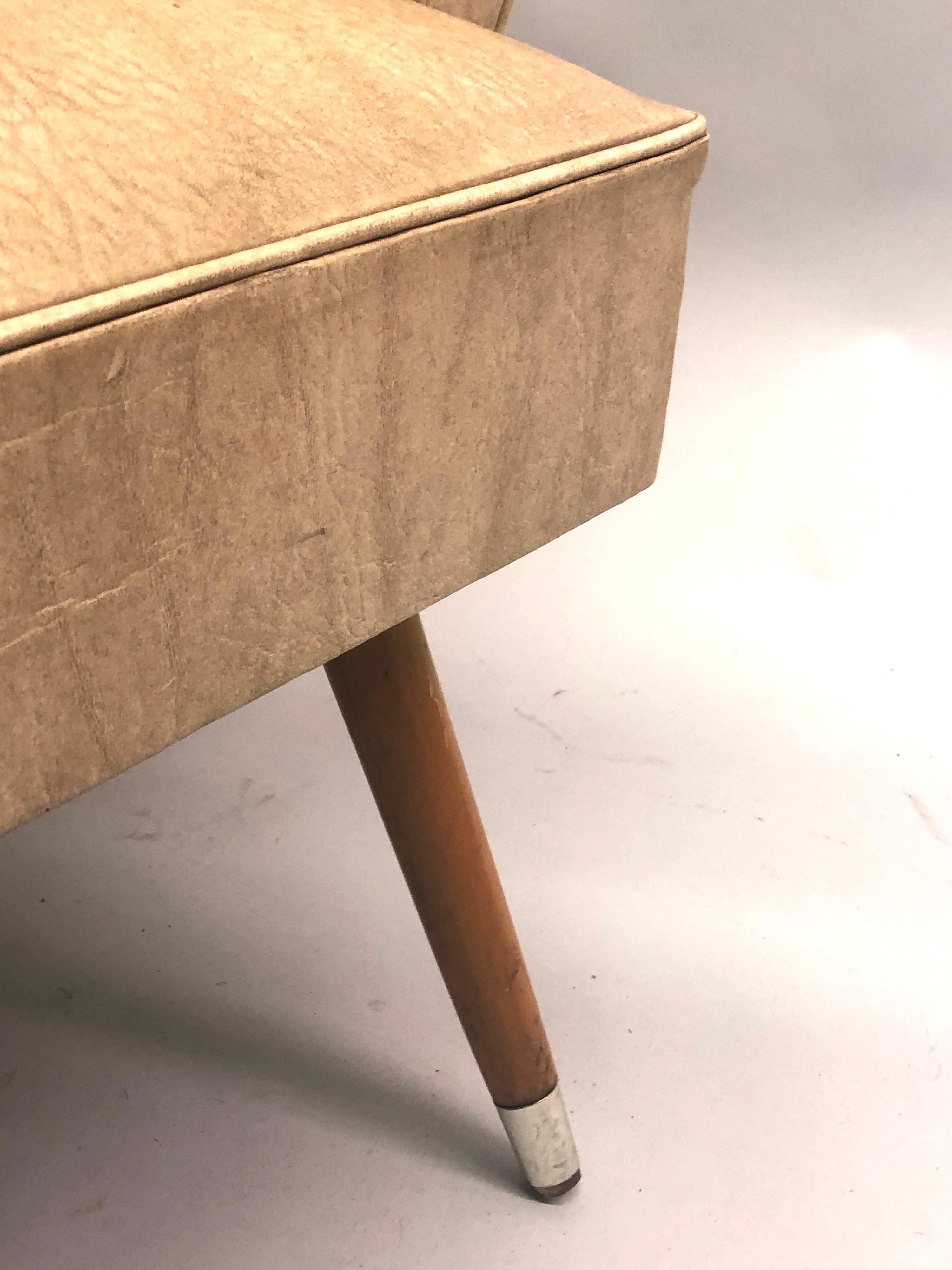 Rare Pair of Italian Futurist / Mid-Century Modern Lounge Chairs, Giacomo Balla For Sale 5