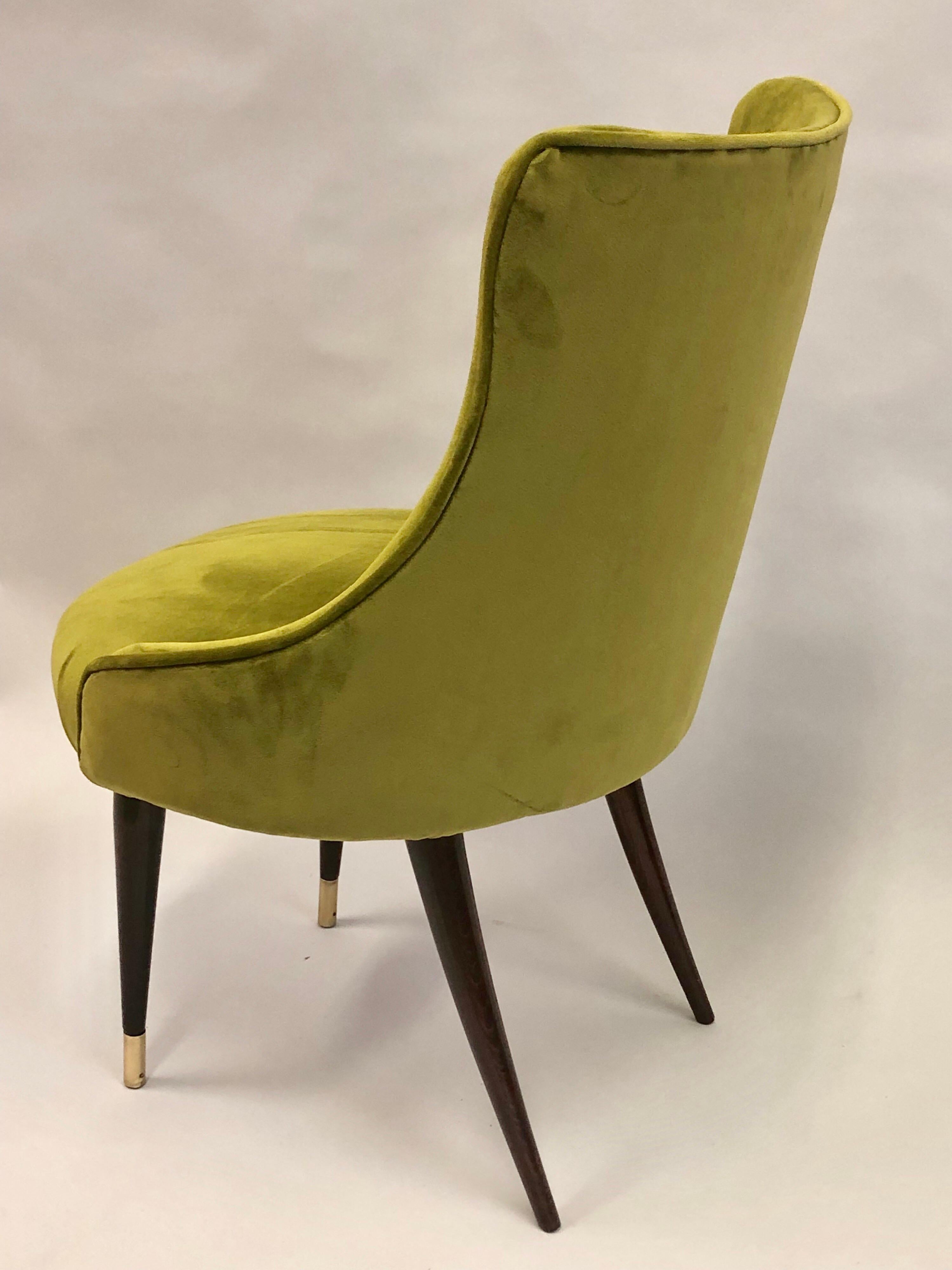 Paire de chaises longues / pantoufles italiennes de style Modernity att. Guglielmo Ulrich en vente 2