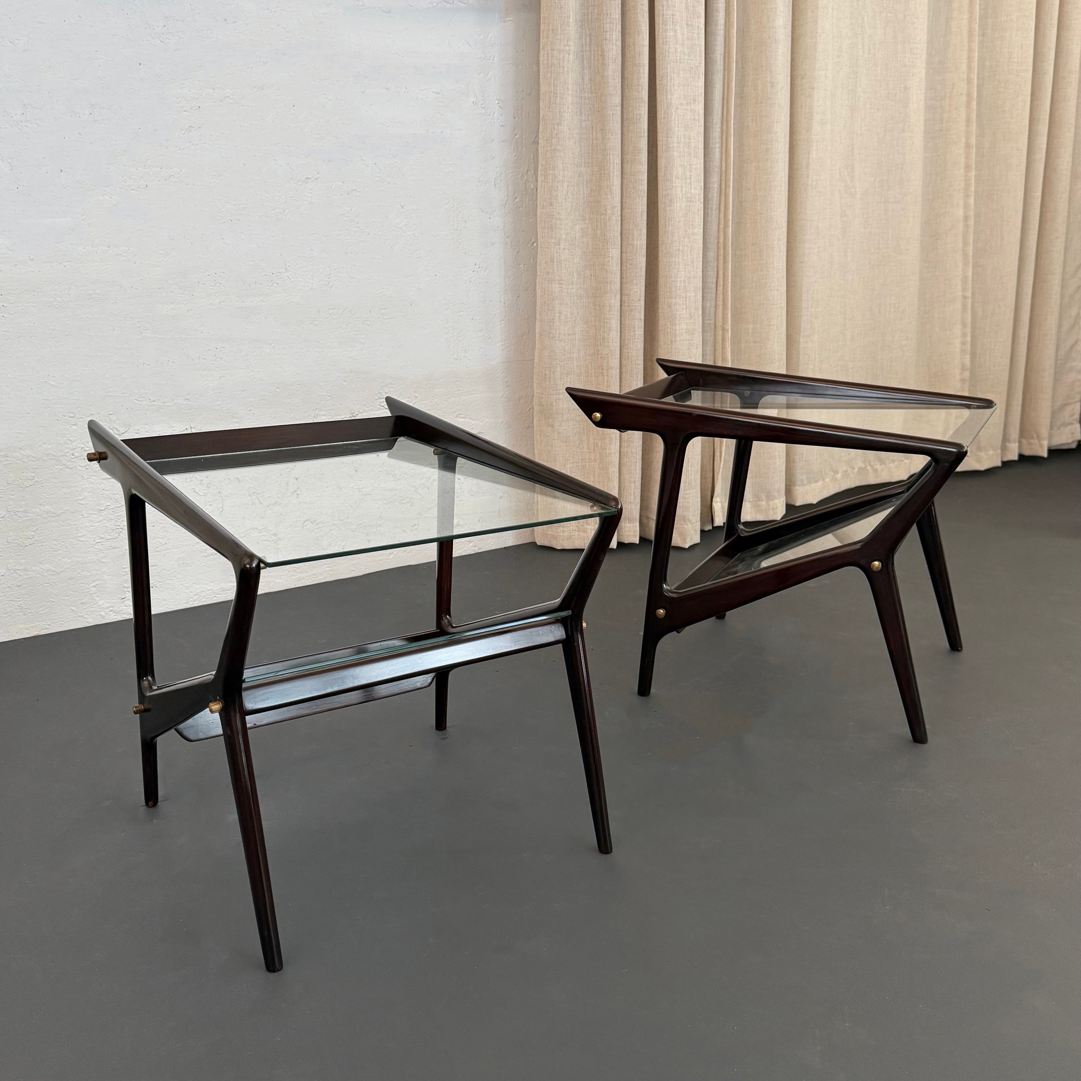Coppia di tavolini portariviste italiani del Mid-Century Modern di Ico Parisi in vendita 4
