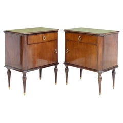 Pair of Italian Mid-Century Modern Nightstands, Circa 1950s