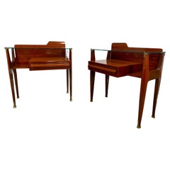 Pair of Italian Mid Century Modern Nightstands Pair of Italian Mid Century Modern Nightstands