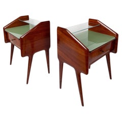 Pair of Italian Mid-Century Modern Nightstands in the Style of Dassi, 50s