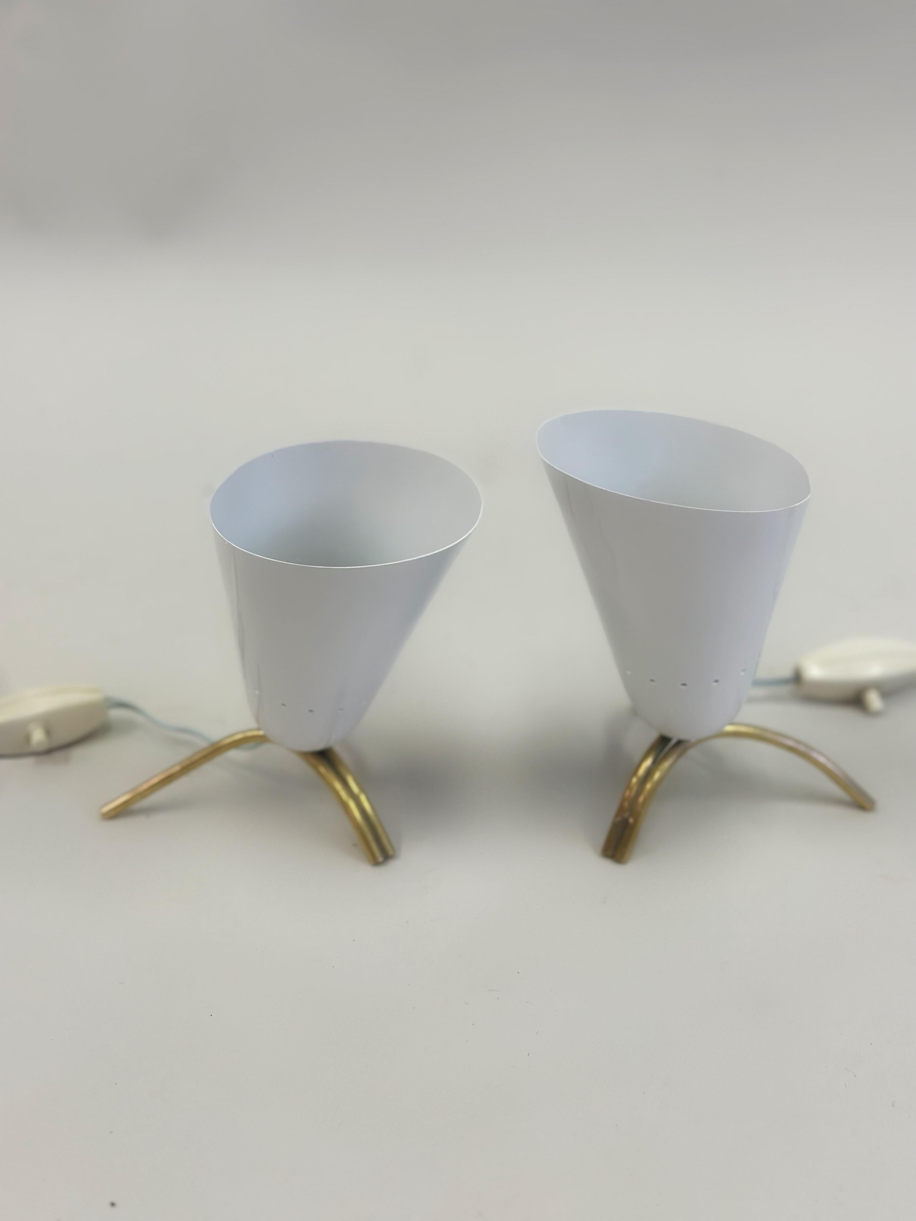 Paire de lampes de bureau italiennes mi-siècle moderne, attribuées à Gino Sarfatti for Arteluce Bon état - En vente à New York, NY