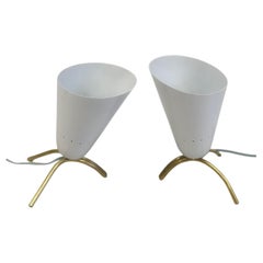 Pair of Italian MId-Century Modern Table Lamps, Attr. Gino Sarfatti & Arteluce