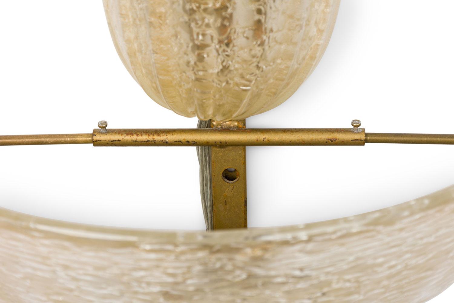 Paire d'appliques murales italiennes du milieu du siècle à Murano Bon état - En vente à Queens, NY