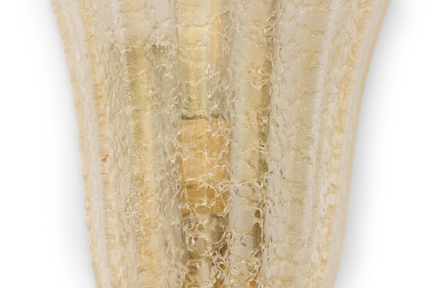 Paire d'appliques murales italiennes du milieu du siècle à Murano en vente 2