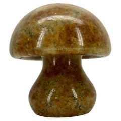 Pair of Italian Mid-Century Mushroom Alabaster Bookends Sculptures