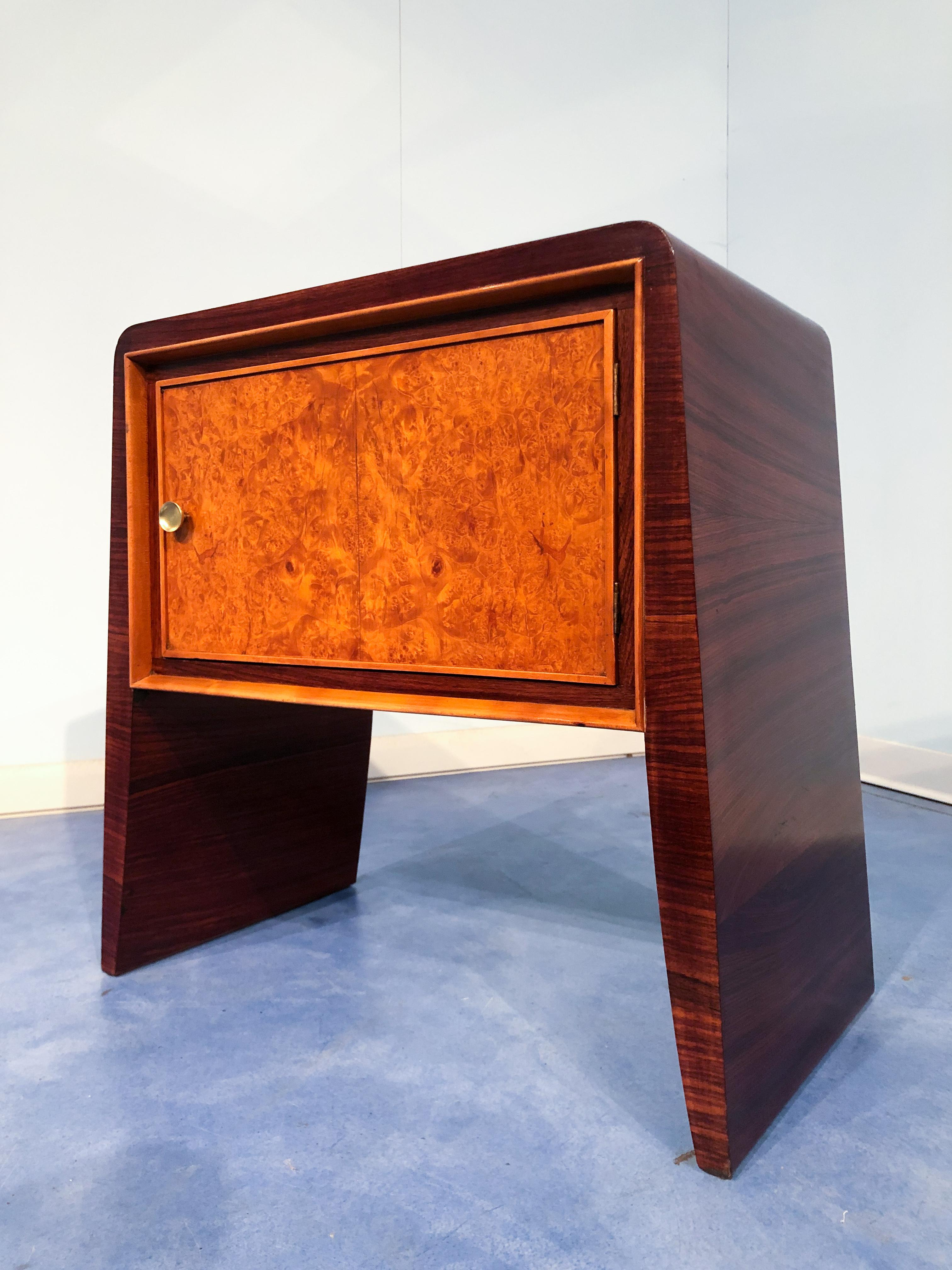 Pair of Italian Mid-Century Night Stands Attributed to Guglielmo Ulrich, 1950s For Sale 3