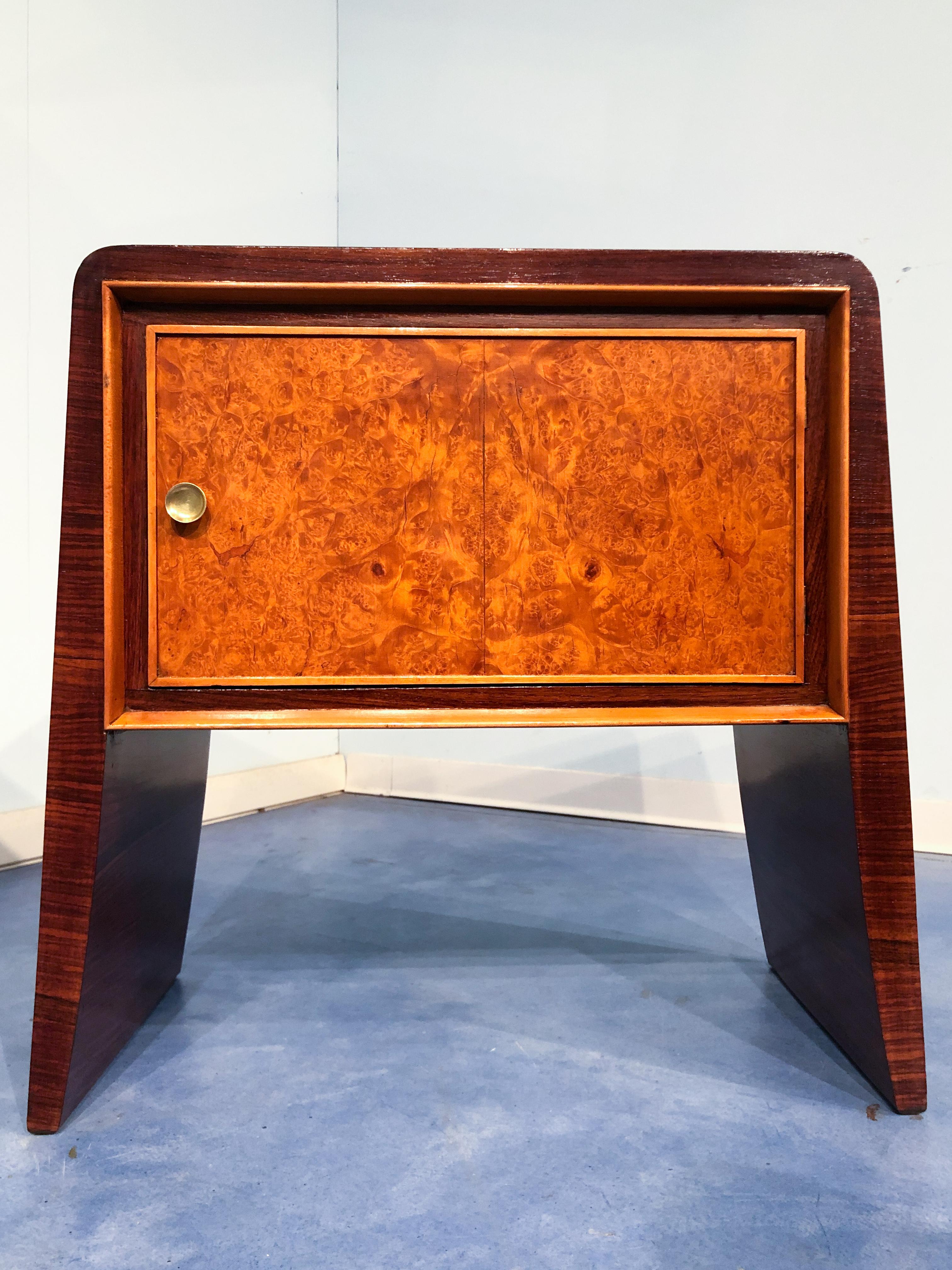 Pair of Italian Mid-Century Night Stands Attributed to Guglielmo Ulrich, 1950s For Sale 4