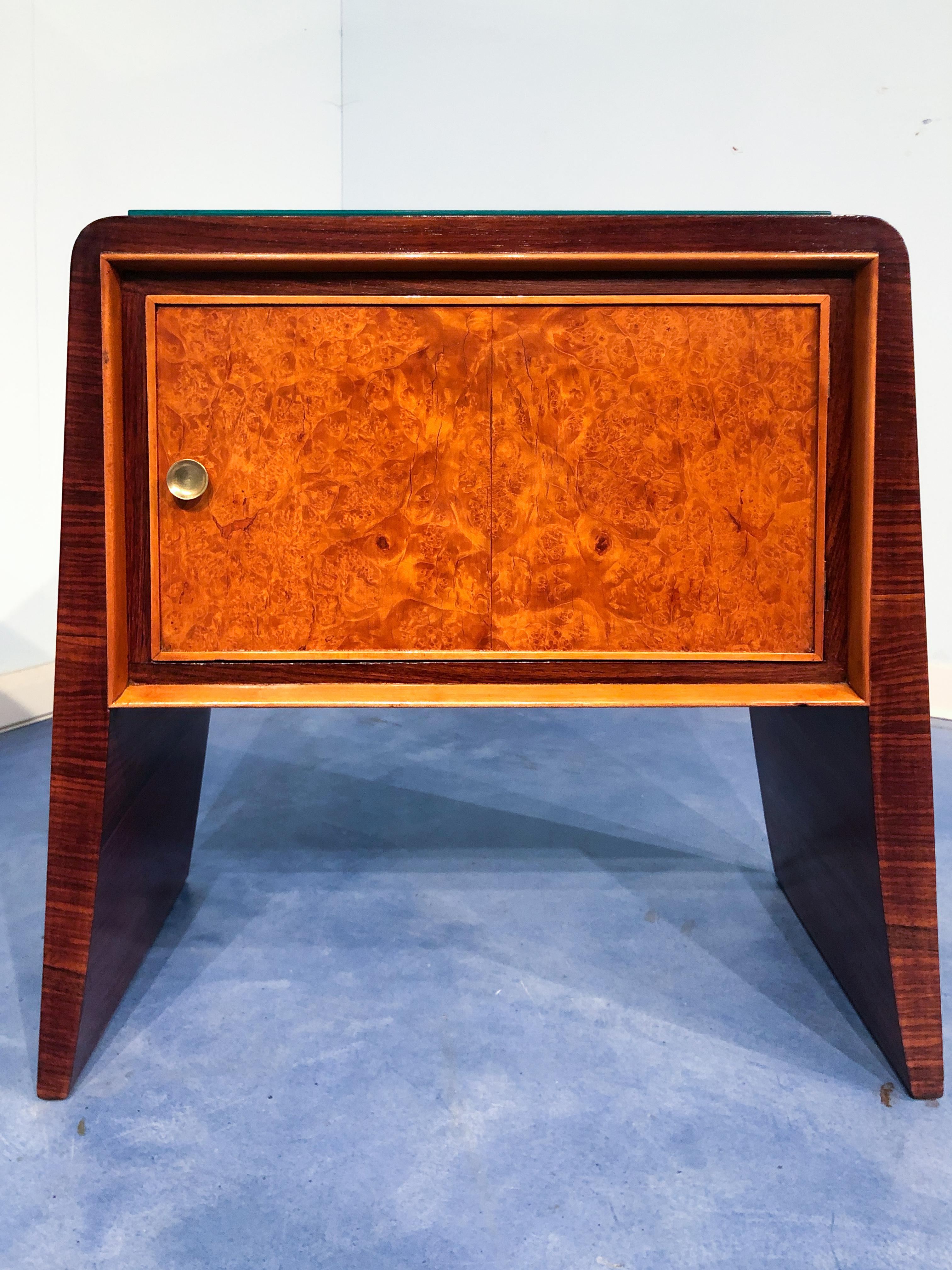 Pair of Italian Mid-Century Night Stands Attributed to Guglielmo Ulrich, 1950s For Sale 6