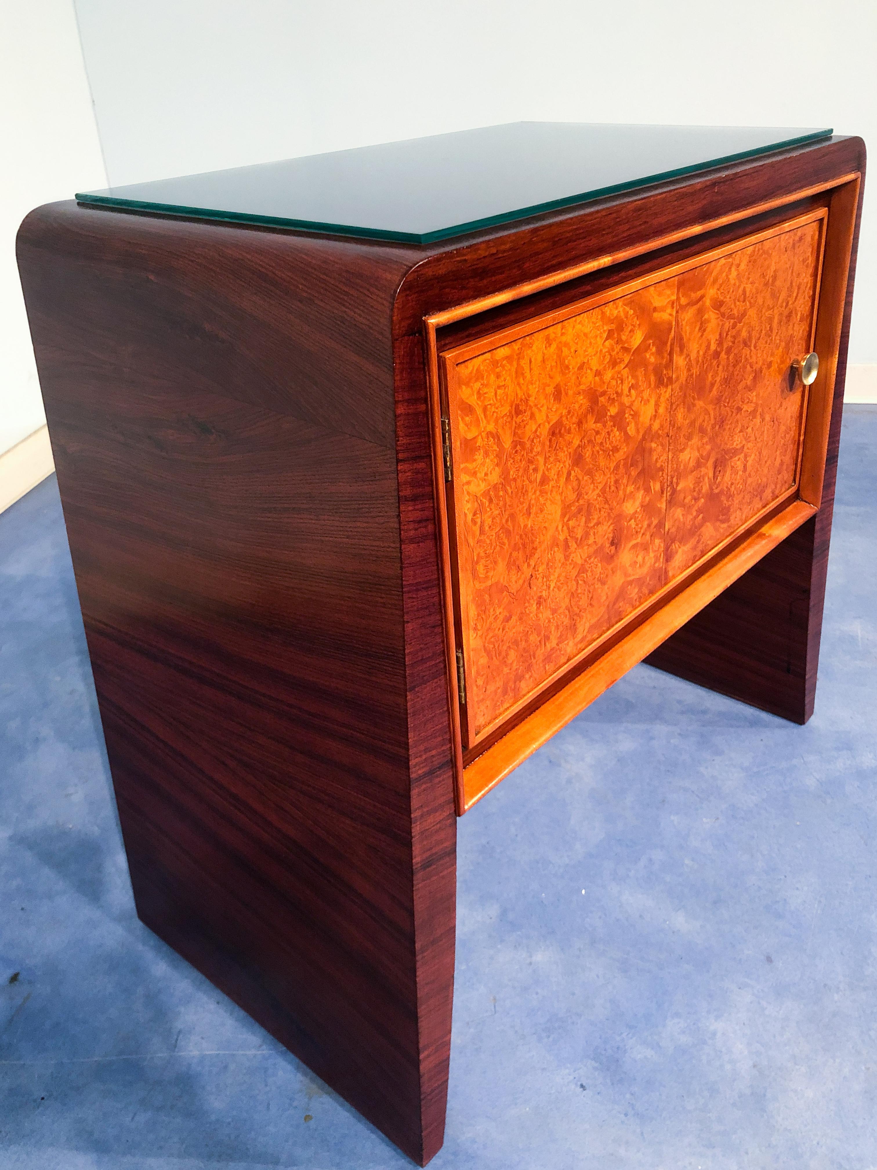 Pair of Italian Mid-Century Night Stands Attributed to Guglielmo Ulrich, 1950s For Sale 8