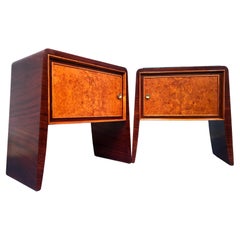 Retro Pair of Italian Mid-Century Night Stands Attributed to Guglielmo Ulrich, 1950s