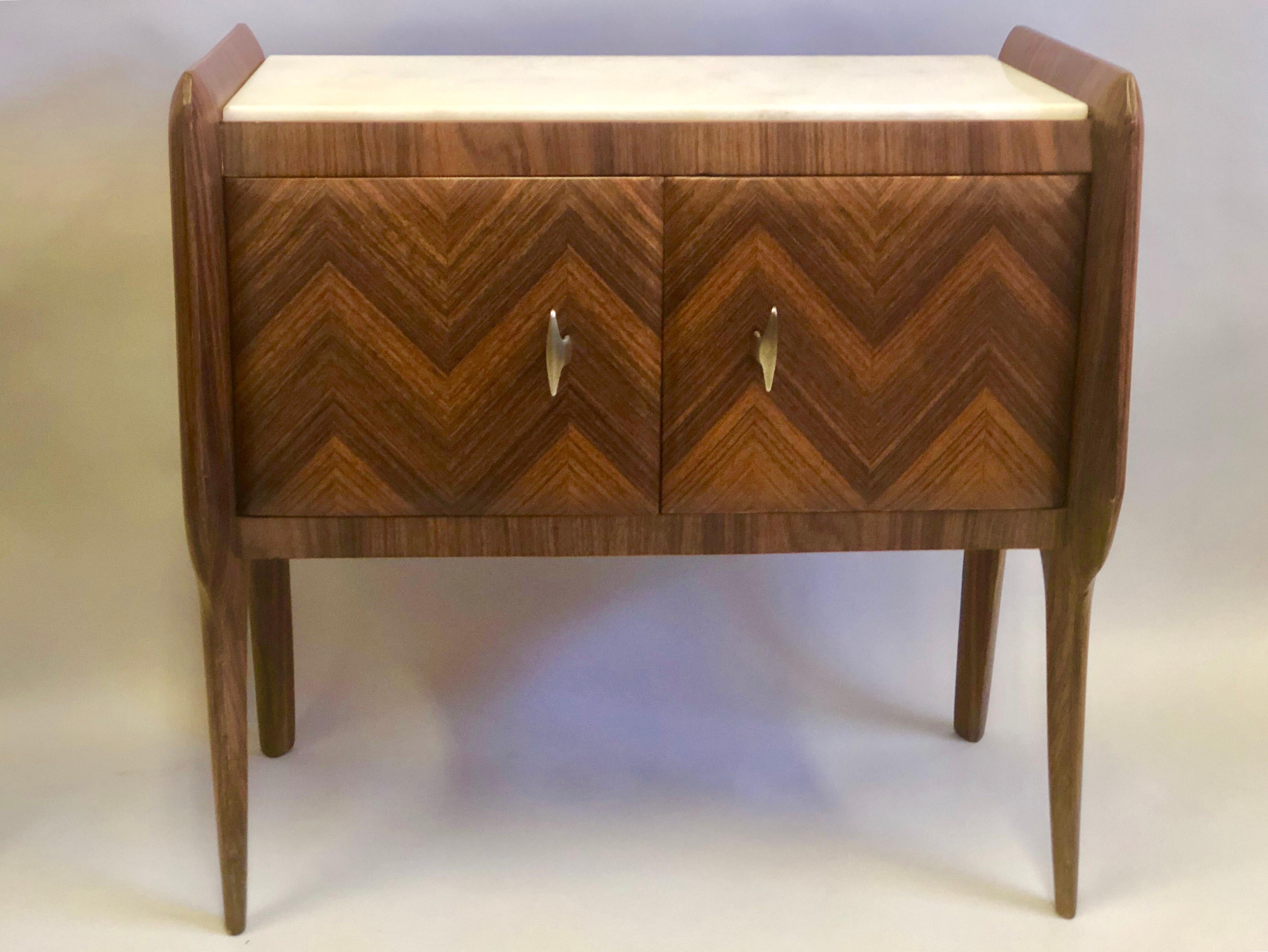 20th Century Pair of Italian Midcentury Nightstands/End Tables Attributed to Osvaldo Borsani