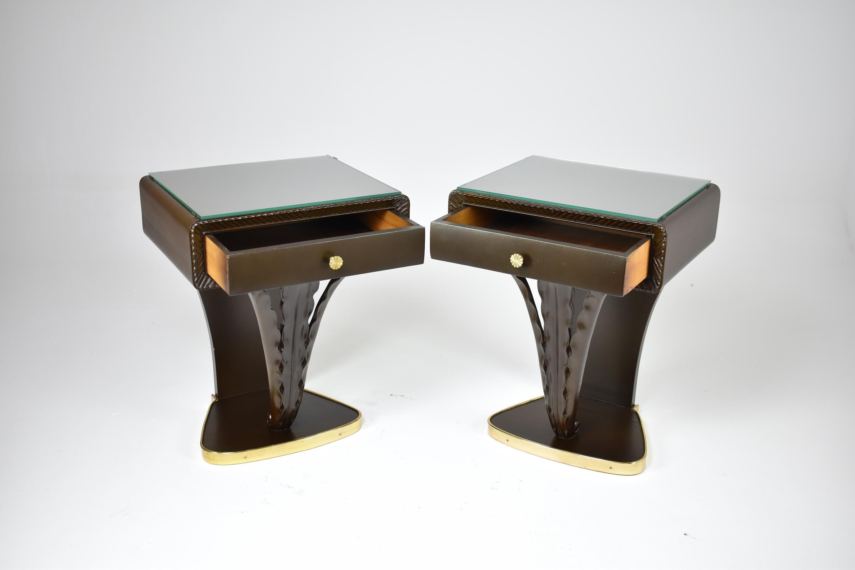Mid-Century Modern Pair of Italian Mid-Century Nightstands, 1960s For Sale