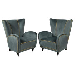 Pair of Italian Mid Century Paolo Buffa Lounge Chairs 