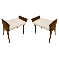 Pair of Italian Mid-Century Stools