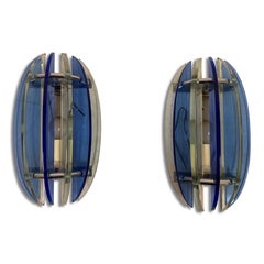 Pair of Italian Mid-Century Wall Sconces by Veca