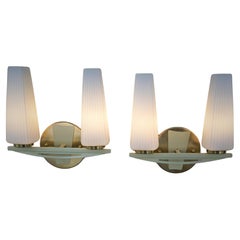 Pair of Italian Mid-Century Wall Sconces Pair of Italian Mid-Century Wall Sconces