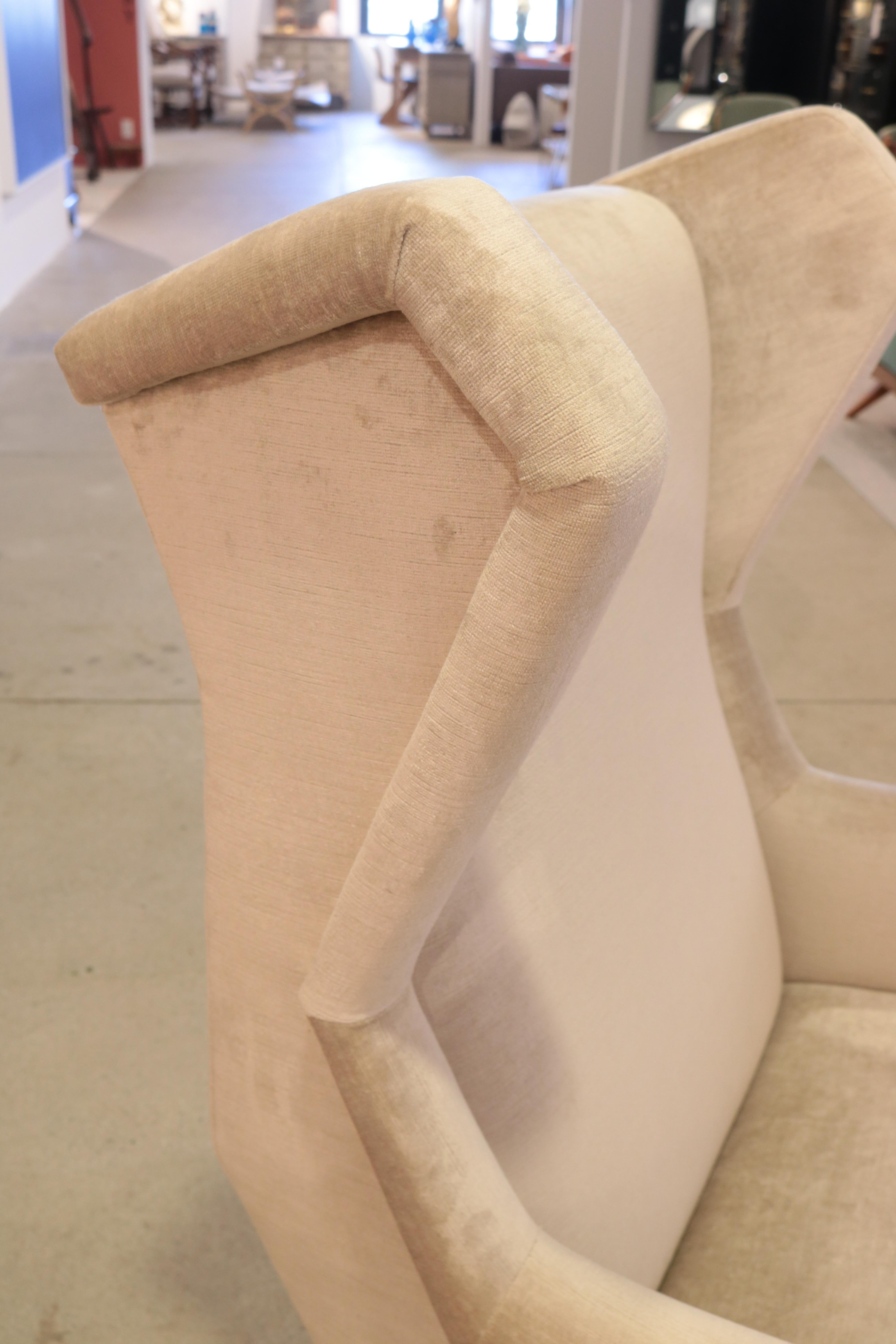 Pair of Italian Midcentury Wing Chairs 2