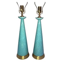 Pair of Italian Midcentury Ceramic Table Lamps