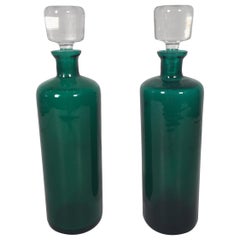 Pair of Italian Midcentury Decanters