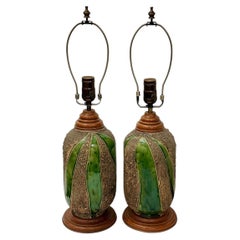 Paire de lampes italiennes du milieu du siècle