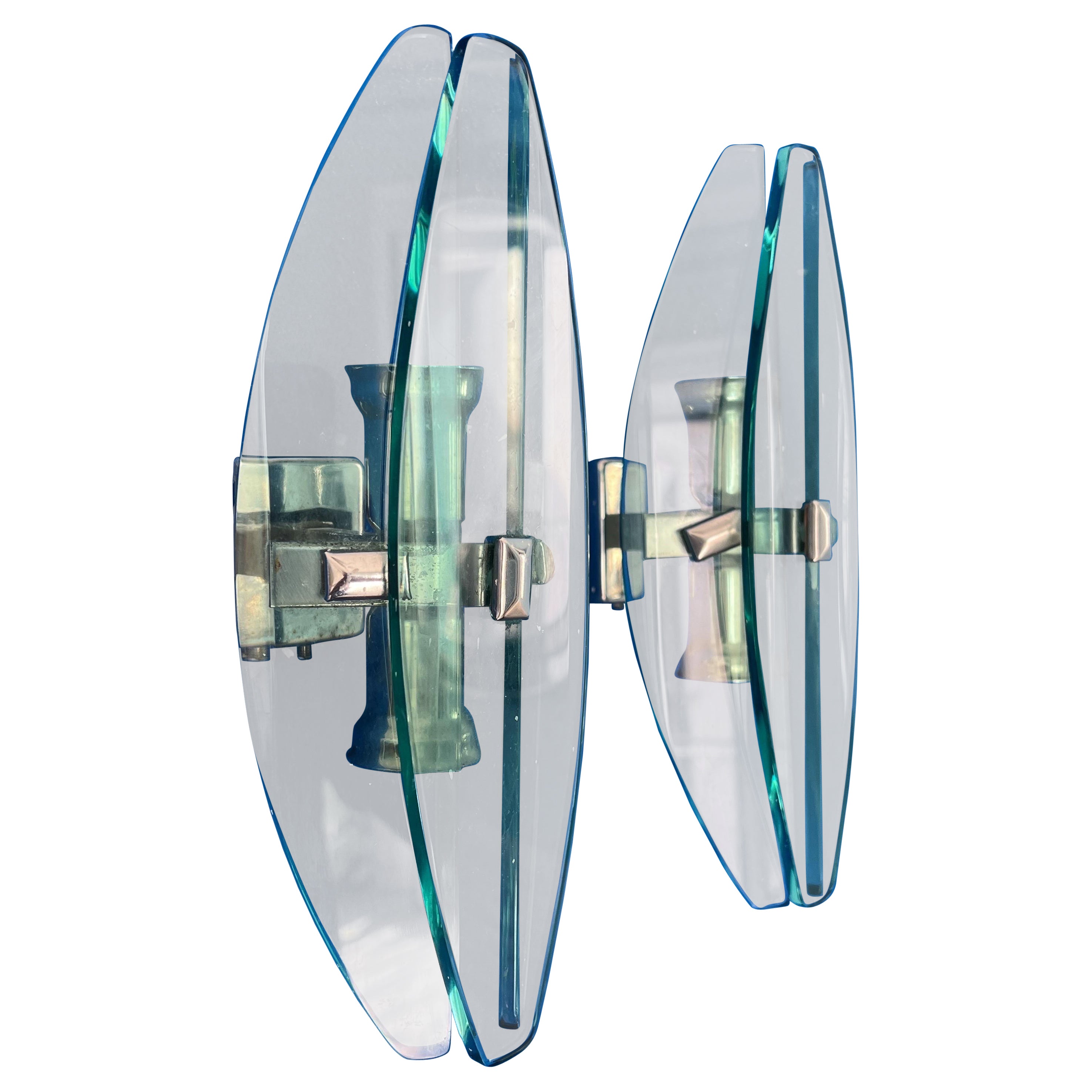 Pair of Italian midcentury modern wall sconces 1960s by Veca