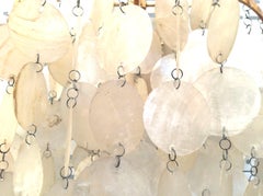 Pair of Italian Midcentury Mother of Pearl Wall Sconces, 1970s