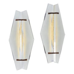 Pair of Italian Midcentury Sconces Attributed to Max Ingrand for Fontana Arte