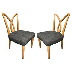 Pair Of Italian Midcentury Sculptural Hall Chairs