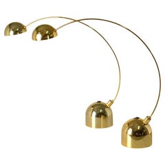 Pair of Italian Minimalist Halogen 1970's Table Lights