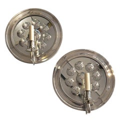 Pair of Italian Mirrored Sconces