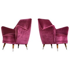 Pair of Italian Modern 1950s Lounge Chairs