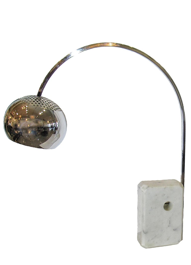 Pair of Italian Modern Arco Table Lamps, Achille Castiglione 2
