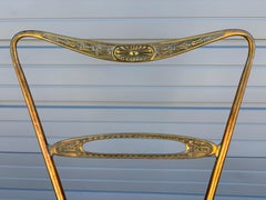 Pair Of Italian Modern Brass Chiavari Chairs