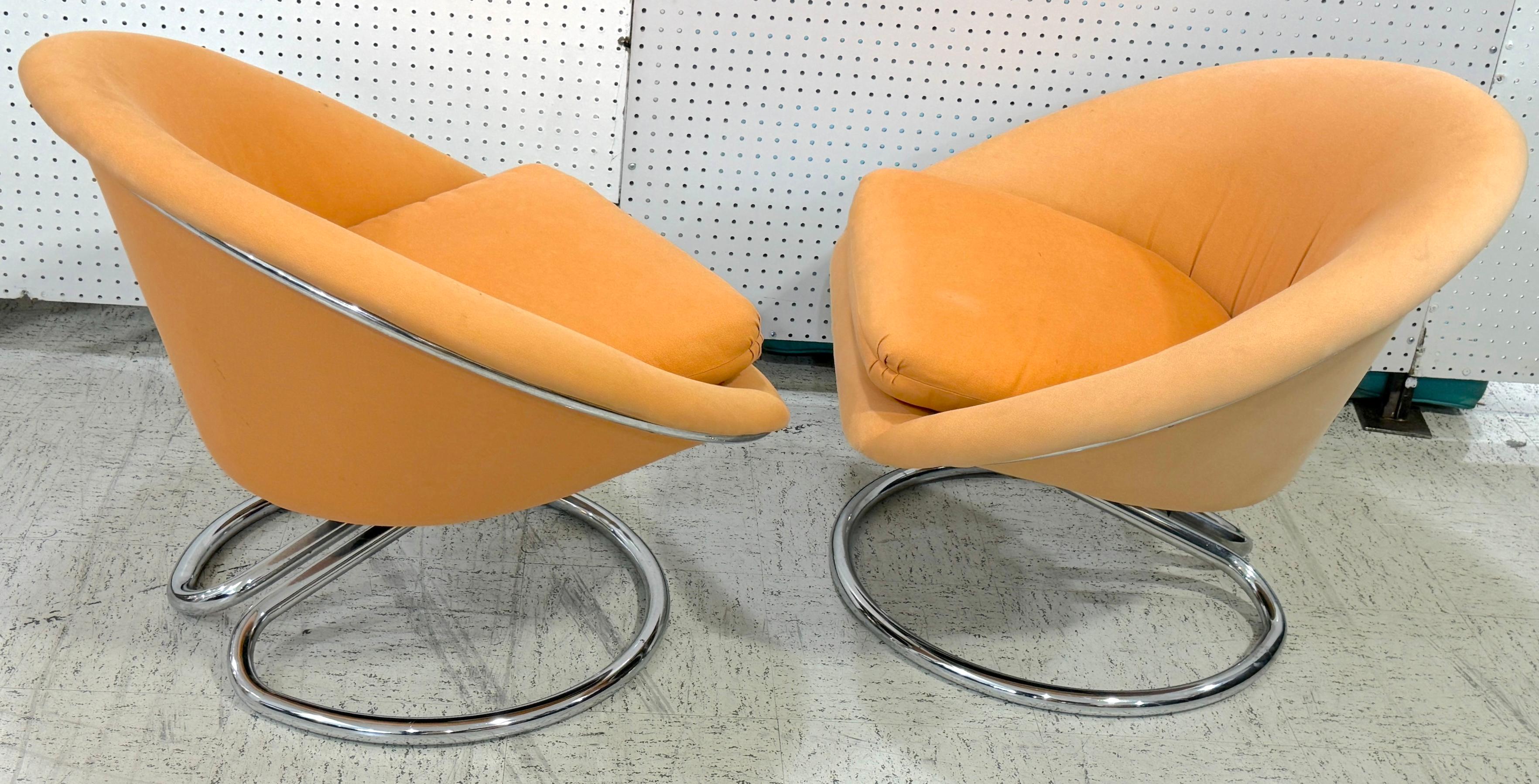 Moderne Paire de cadres de chaises longues chromées modernes italiennes par Giotto Stoppino, 1970 en vente